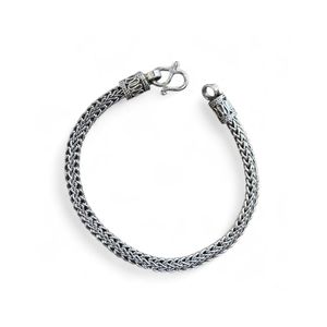 Oval bracelet int Silver gray BRASS Workshop