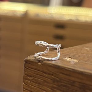 3. Hammered Earcuff silver gray