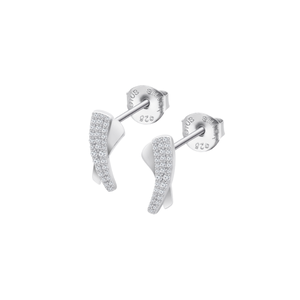 LP3845 Earrings silver gray LOTUS Silver