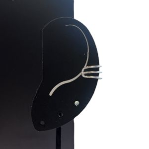 3. Earcuff line Grigio argento