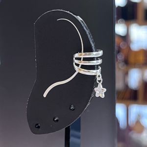 2. Earcuff stella grigio argento