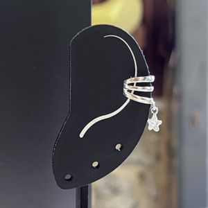 3. Earcuff stella grigio argento
