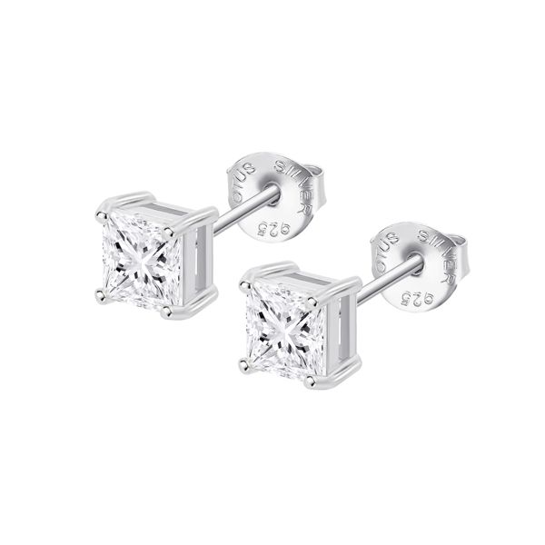 2. LP3835 Earrings silver grey LOTUS Silver lp3835-4