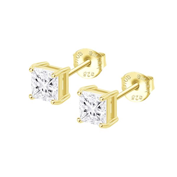 LP3835 Earrings gold LOTUS Silver