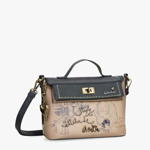 Borsa tracolla con patta Anekke Studio blu Anekke