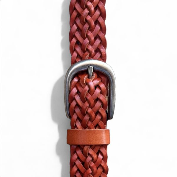 Cintura intrecciata 2,8 cm Arancione BRASS Workshop