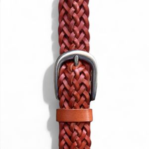 Cintura intrecciata 2,8 cm Arancione BRASS Workshop