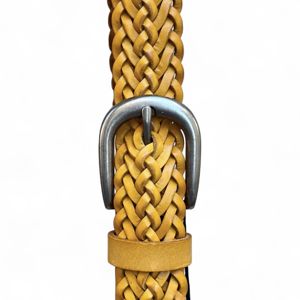 Cintura intrecciata 2,8 cm Giallo BRASS Workshop