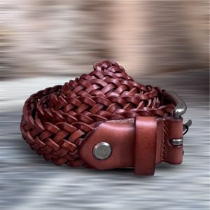 1. Cintura intrecciata 2,8 cm Marrone