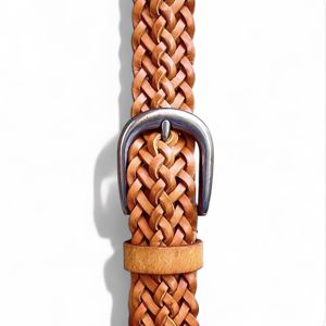 Cintura intrecciata 2,8 cm Senape BRASS Workshop