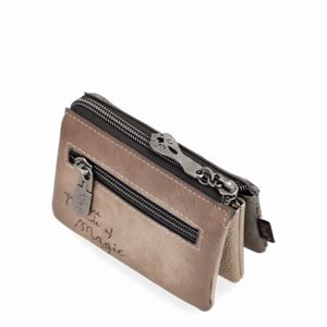 2. 3-compartment coin purse Manifesto beige
