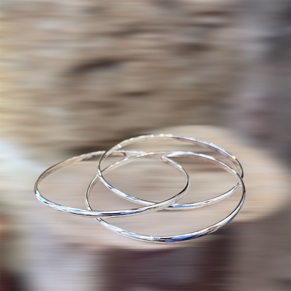 2. Bracciale rigido tris grigio argento BRASS Workshop 25br20