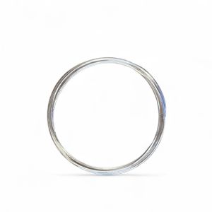 Rigid bracelet with three rings Silver grey BRASS Workshop