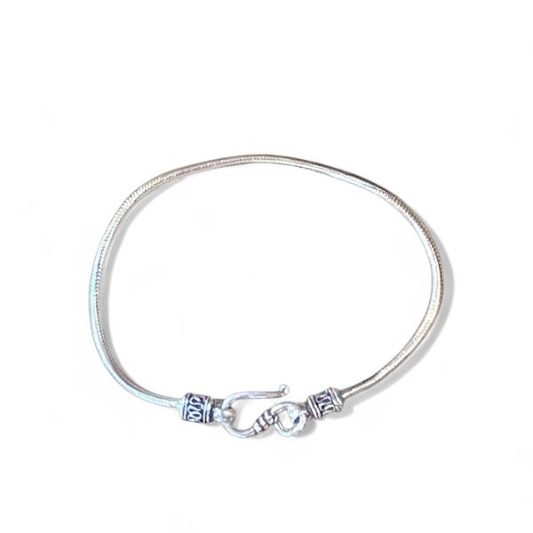 Bracciale castone snake Grigio argento BRASS Workshop