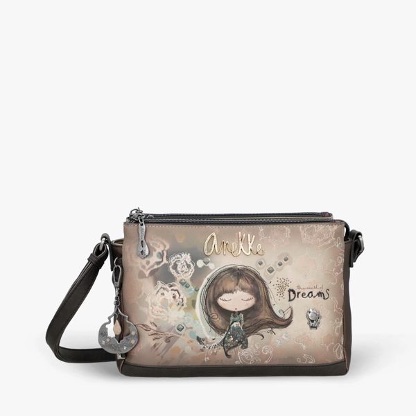 4. Borsa 3 scomparti Real marrone Anekke 41703-184
