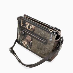 3. Borsa 3 scomparti Real marrone