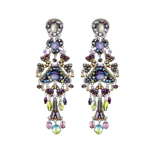 1. Orecchini Enigma, Silent Shadows Set viola AyalaBar c2264