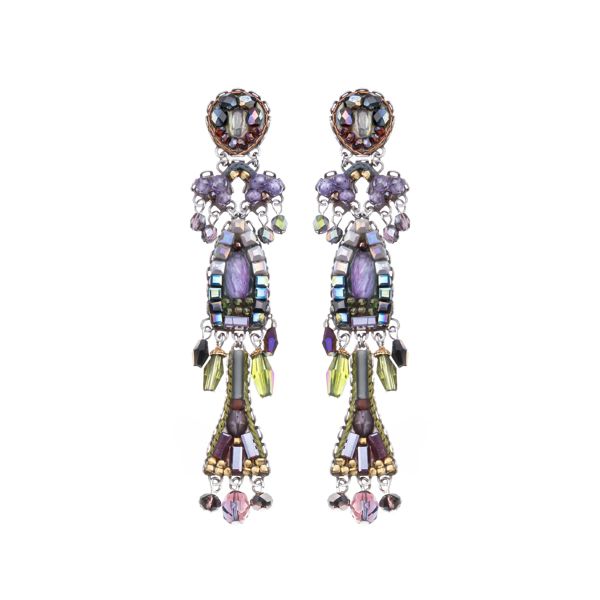 Silent Shadows Set, Glimpse Earrings purple AyalaBar