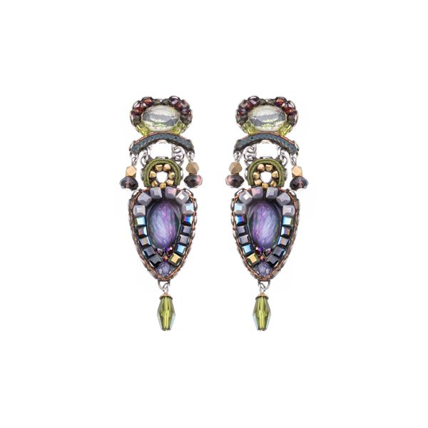 2. Orecchini Shadow, Silent Shadows Set viola AyalaBar c2267