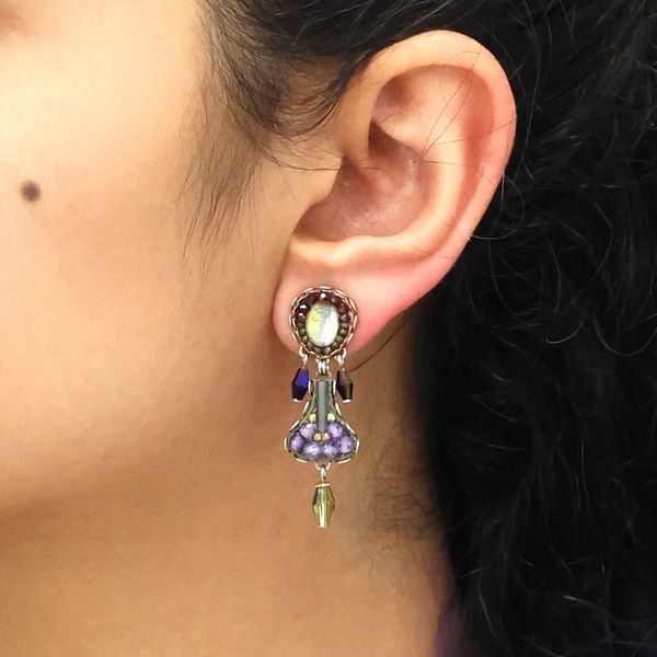 1. Orecchini Gothic, Silent Shadows Set viola AyalaBar c2269