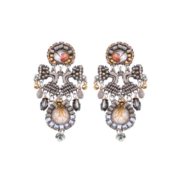 Shivering Moonlight Set, Ice Earrings grey AyalaBar