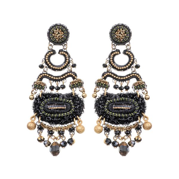 Gilded Black Set, Lanore Earrings black AyalaBar