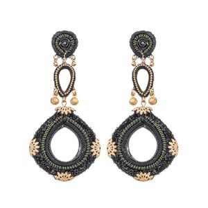 Gilded Black Set, Velmira Earrings black AyalaBar