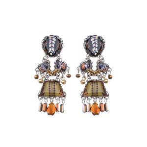 1. Golden Dunes Set, Noctira Earrings orange