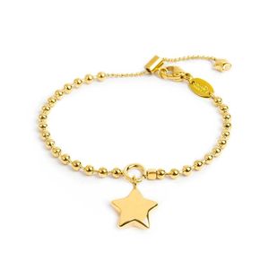 Sphere chain bracelet with star gold Marlù Gioielli