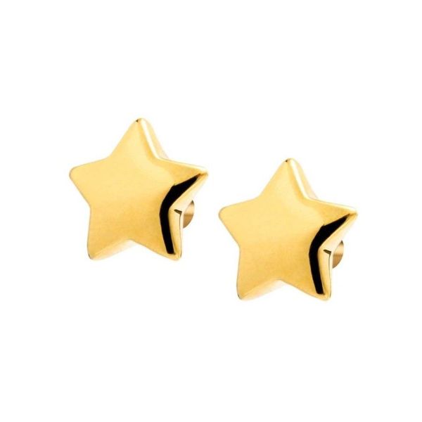 Star stud earrings gold Marlù Gioielli