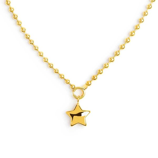 3. Sphere chain necklace with star gold Marlù Gioielli 18cn126
