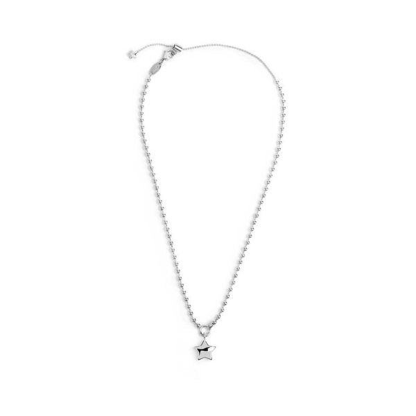 2. Sphere chain necklace with star steel grey Marlù Gioielli 18cn126