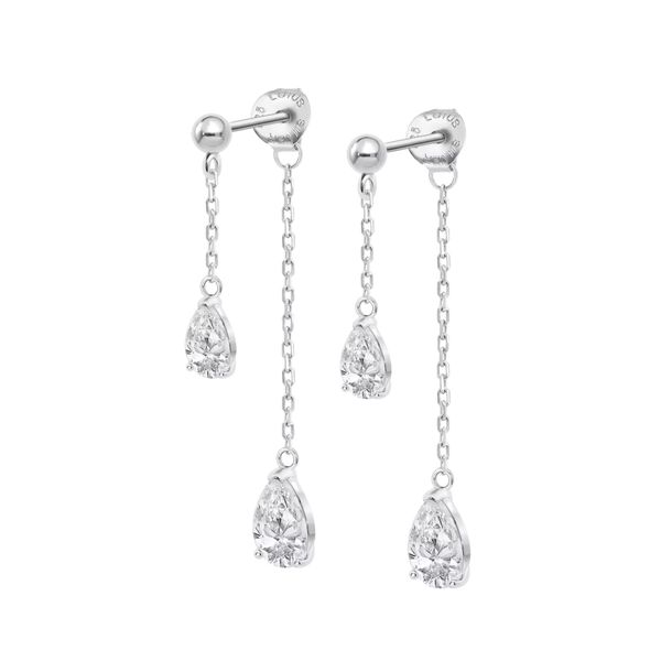 LP3800 Earrings silver grey LOTUS Silver