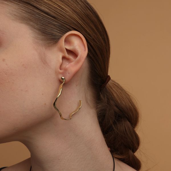 3. Orecchini Air hoop oro KALLIOPE Handmade Jewelry gs1724