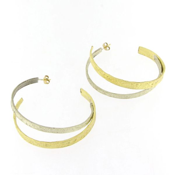 1. Hoop earrings gold KALLIOPE Handmade Jewelry gs367