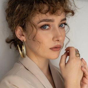 2. Hoop earrings gold