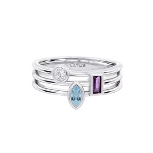 1. Ring LP3882-3 silver gray