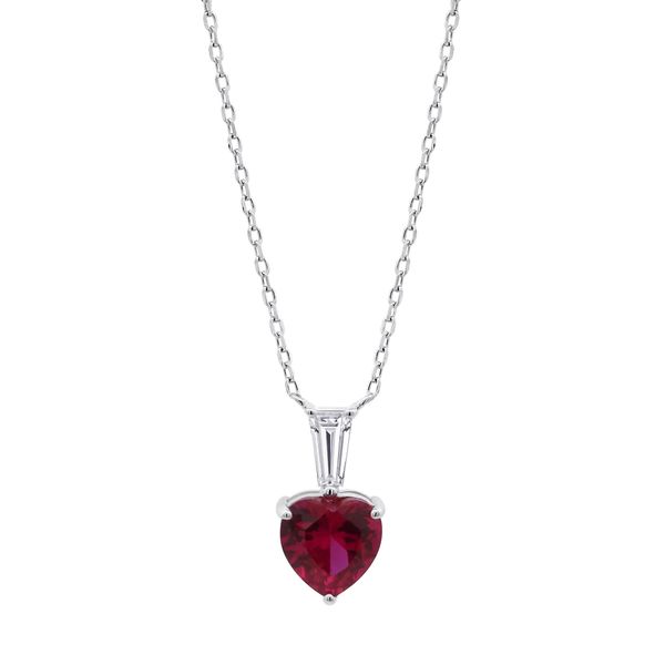 1. Necklace LP3893-1 red LOTUS Silver lp3893-1