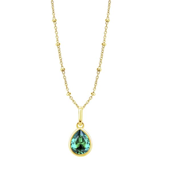 Necklace LP3563-1/5 green LOTUS Silver
