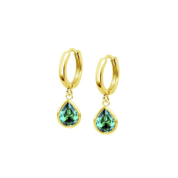 1. Orecchini LP3563-4/5 verde LOTUS Silver lp3563-4g