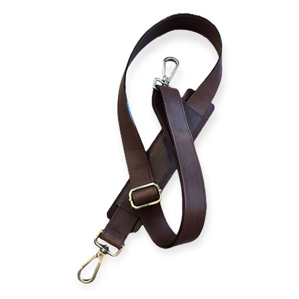 1. Shoulder strap with padding Dark brown BRASS Workshop ctg3