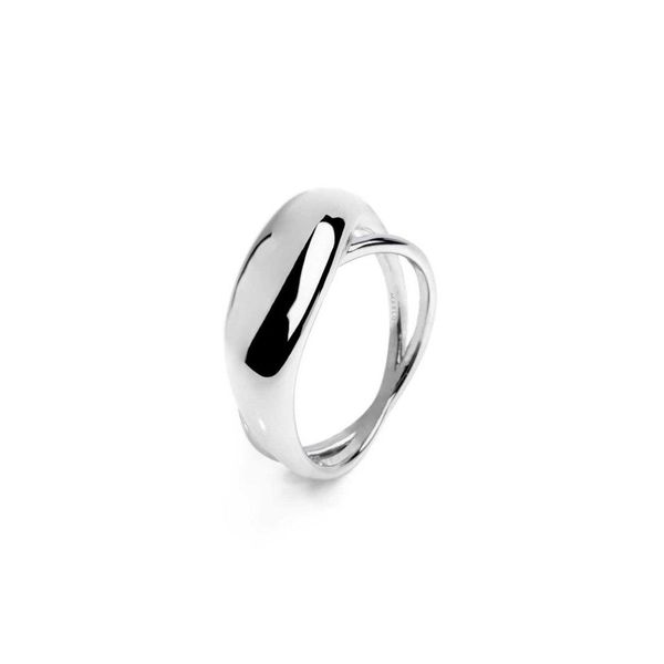 1. Anello doppia fascia grigio acciaio Marlù Gioielli 33an0047