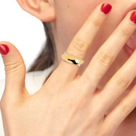 2. Double band ring gold Marlù Gioielli 33an0047