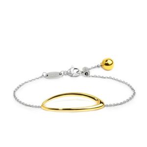 1. Central oval bracelet gold