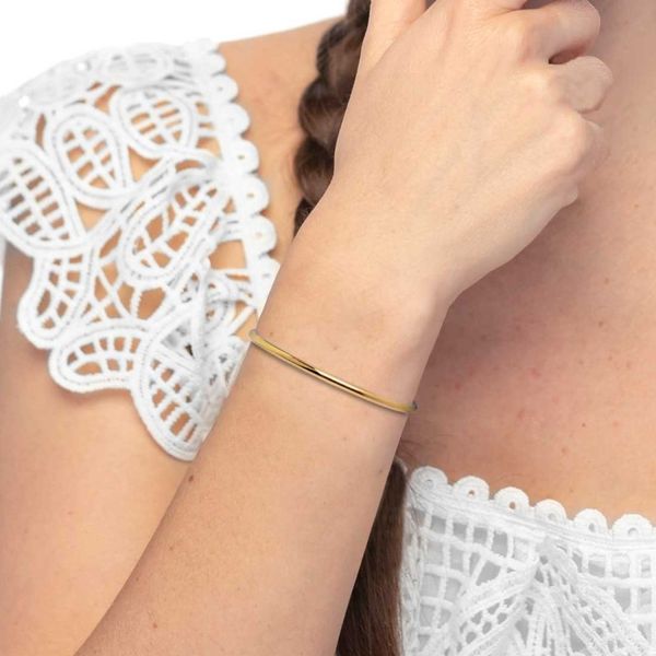 1. 3mm tubular rigid bracelet gold Marlù Gioielli 33br0073