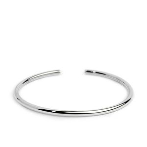 2. Bracciale rigido tubolare 3 mm grigio acciaio