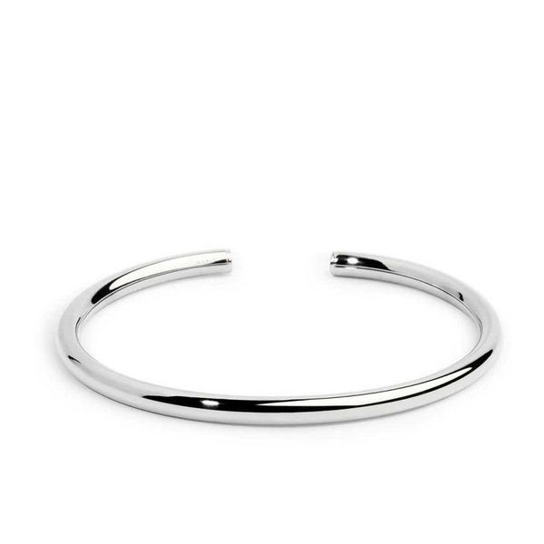 1. 4mm tubular rigid bracelet steel gray Marlù Gioielli 33br0074