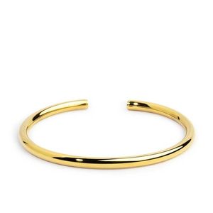 1. 4mm tubular rigid bracelet gold