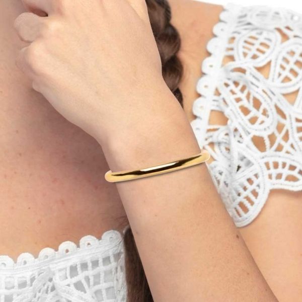 1. 6mm tubular rigid bracelet gold Marlù Gioielli 33br0075