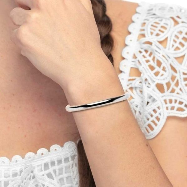 1. 6mm tubular rigid bracelet steel gray Marlù Gioielli 33br0075